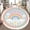 Color 2, variant on Washable Non Slip 3ft Round Rug, Rainbow Be Kind Inspirational Typography Pastel Clouds Stars Flowers Nursery Rugs with Tassels Carpet for Calming Corner Home Bedroom Playroom Decor