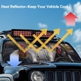 thumbnail image 4 of XYZCANDO Funny Rooster Windshield Sun Shade for Wrangler TJ JK JL1997-2024 Foldable Windshield Sunshade Sun Visor Blocks UV Rays Keep Your Vehicle Cool 51.57 in *16.14 in, 4 of 7