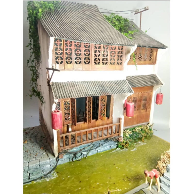 Resin Miniaturen Vine Model Set für 1:35 1:28 Scenery Dollhouse DIY Dekor 