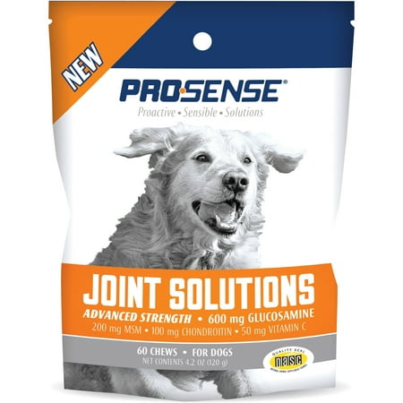 UPC: 0026851870036 | Pro-Sense Hip And Joint Solutions 60 Count  For Dogs  Advanced Strength Glucosamine Chews