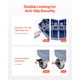 thumbnail image 4 of VEVOR - Carretilla para basura con 4 ruedas bloqueables, capacidad de 200 kg, base redonda con ruedas, ajustable de 38 a 58 cm, resistente, carrito para plantas, carrito rodante multifuncional, 4 of 9