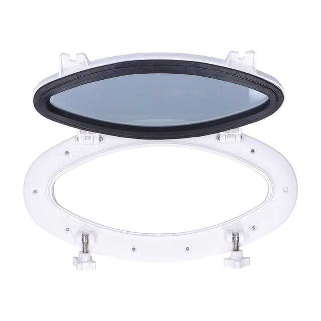Trou de Port Rv, Bateau Hublot Robuste en Verre Trempé avec des Trous de Montage Réservés pour Bateau de Plaisance pour Yacht Rv