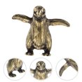 thumbnail image 1 of unbranded Adorno De Pingüino En Latón Con Para De Escritorio, 1 of 6