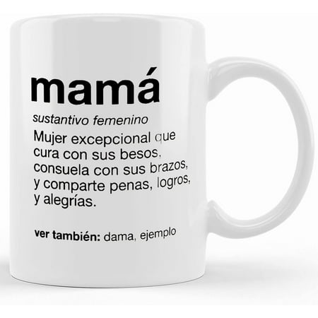 

Mam Definition Gift Mug _ Spanish Gift For Mother _ Taza Regalo Para Madre _ Cafecito De Mama Ceramic Novelty Coffee Mug Tea Cup Gift Present For Birthday Christmas Thanksgiving Fest