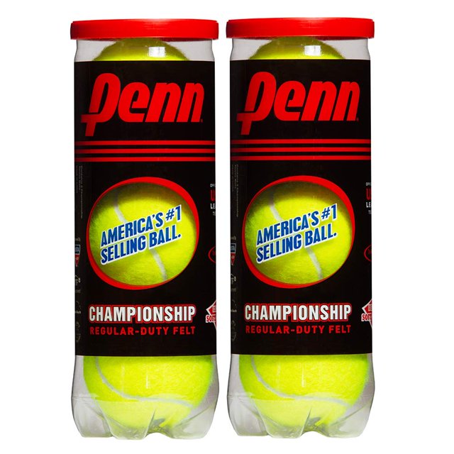Pelotas de tenis Penn Championship Regular Duty, 2 latas, 6 pelotas