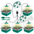 thumbnail image 1 of Kit With Grow Light And Humidity Dome, 5-pack 60 Cell Plant Seedling Tray, Reusable Plastic Germination Tray For Indoor Gardening Seed Grow Starting, 1 of 5