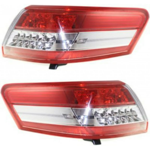 CarLights360: For 2010 2011 Toyota Camry Tail Light Assembly Driver and Passenger Side LED w/Bulbs CAPA Certified | TO2804106 TO2805106 | 81560-06340, 81550-06340