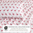 thumbnail image 5 of Great Bay Home Coastal Inspired Microfiber Sheet Set (Full, Flamingo), 5 of 9