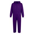 thumbnail image 7 of WAYUTE Girl's Halloween Long Sleeve Zip Up Hooded Jumpsuits Solid Color Soft Breathable Straight Leg Romper for Toddler Kids Festival Party,Purple,Size 8 Y-10 Y, 7 of 7