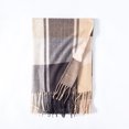 thumbnail image 2 of Bxsruta Womens Scarf Striped Color Plaid Shawl Elegant Womens Style Warm Comfortable and Winter Scarves Yellow, 2 of 5