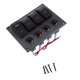 thumbnail image 5 of Interruptor A Prueba de Salpicaduras de 4 Vías de Barco Moto Negro Sunnimix Panel de interruptor de interruptor de circuito, 5 of 7