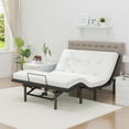 thumbnail image 3 of HSUNNS Adjustable Bed Frame, Individually Tilting Head and Foot with Remote, Adjustable Bed Base with Quiet Motor, Electric Bed, Queen Size, 3 of 12
