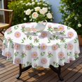 thumbnail image 4 of Pioneer Flower Floral Print Pattern Round Tablecloth 60 X 60 Inch, Wrinkle Resistant Wipeable Table Cloth for Kitchen Dining Picnic Patio Party, 4 of 6