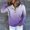 Purple, variant on QUINDOS Womens Hoodies Plus Size Button Womens Sweatshirts Casual Long Sleeve Crew Neck Gradient Color Pullover Tops