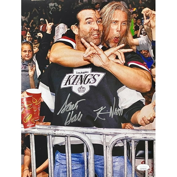 Scott Hall & Kevin Nash Signed Autographed 11x14 Photo JSA Authentic WWE WCW NWO