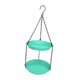 thumbnail image 1 of Comedero colgante para pájaros para exteriores, ideal para amantes de las aves, fácil de limpiar, para niños, con doble placa. Verde, 1 of 9