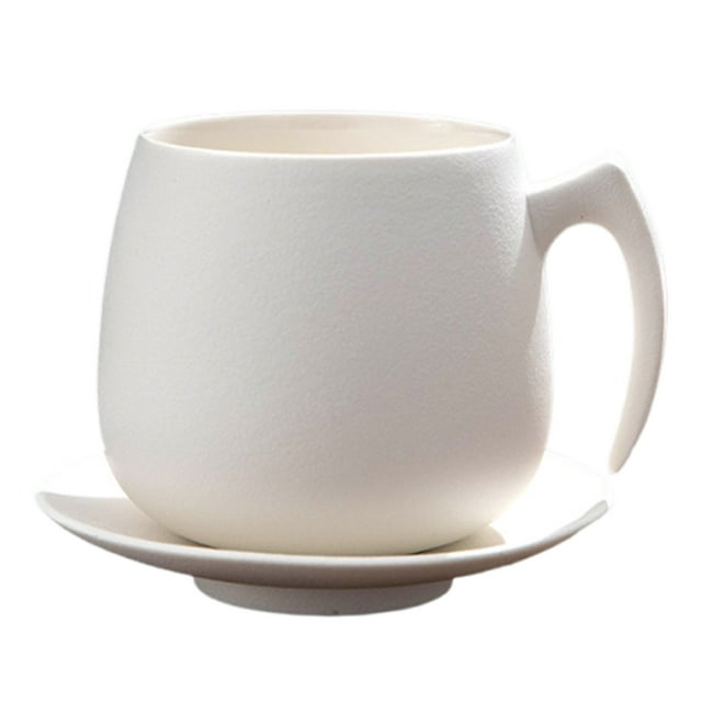 Posavasos de cerámica Inteprter esmerilados elegantes negros para tazas de bebidas calientes