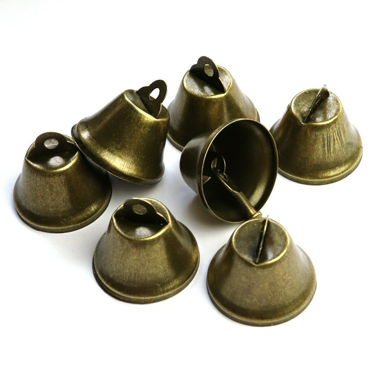 Vintage Bronze Jingle Bells Craft Bells 25mm / 1 Inch for Dog Potty  Training, Housebreaking, Wind Chimes, Christmas Bell (50 Pieces)