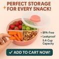 thumbnail image 7 of Nazarian 5-Compartment Snack Container, 5.4 cup capacity Dishwasher Safe, 7 of 7