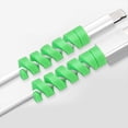 thumbnail image 2 of Inteprter 2 protectores de cable de recarga: extremos de colores para una fácil identificación Protector de cable en espiral extraíble Datos Teléfono y Comunicación negro, 2 of 6