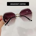 thumbnail image 1 of Luxury Brand Design Vintage Rimless Rhinestone Sunglasses Women Men Fashion Sun Glasses Oversized Sunscreen Shades, 1 of 5