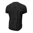 thumbnail image 5 of Men's Fashion Ripped Short Sleeve Casual T Shirt Comfortable Breathable Tee Stylish Streetwear Top for Daily Wear Men's Lightweight Crewneck Tee Tops, 5 of 5