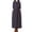 Navy, variant on Women's Bohemian Peasant Maxi Dress with Long Sleeves High Waist Lace Up Design Linen-like Collar for Winter Casual Wear Dresses