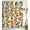 Orange, variant on Peach Shower Curtain, Allover Fruits Cute Bright Colorful Design Waterproof Fabric Bathroom Curtains Set with 12 Hooks, Peachy Pink 36×72 inch