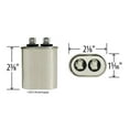 thumbnail image 2 of Morris Products T45050HU Single Capacitance Oval Metal USA Made Capacitor - 5 UF, 2 of 3