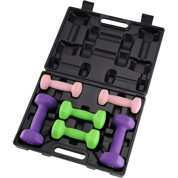 GarveeLife Dumbbell Set for Women and Men, Neoprene Dumbbell Free Hand Weight Set for Home Gym, Packed In Pairs