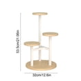 thumbnail image 3 of 3 Tier Plants Stand, Metal Wood Plants Stand For Indoor Plants, Corner Tiered Flower Plants Shelf Stand for Living Room Bedroom (1PC, Style D), 3 of 7