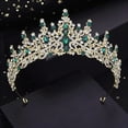 thumbnail image 6 of JUNWELL Queen Crown and Tiara Princess Crown for Women and Girls Crystal Headbands for Bridal, Gothic Halloween Costumes for Women Prom Halloween Birthday Prom Pageant Party, 6 of 7