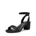 thumbnail image 1 of Sandalias de Tacón Cuadrado para Mujer DREAM PAIRS Negras Talla 11, 1 of 6