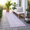 thumbnail image 6 of Addison Rugs Chantille Indoor/Outdoor Transitional Stripes Lavender Washable Runner Rug, 2'3" x 7'6", 6 of 6