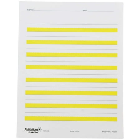 Abilitations Hi-Write Beginner Paper, Level 2, 100 Sheets