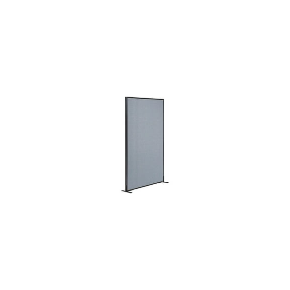 36-1/4"W x 96"H Freestanding Office Partition Panel, Blue