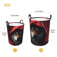 thumbnail image 3 of Gaeub Mysterious Hooded Wolf Dirty Clothes Storage Basket, Toy Storage Bin for Storing Clothing, Diapers, Toys-Small, 3 of 6