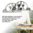thumbnail image 3 of Troquel De Corte Perro Ahuecado Acero Al Carbono Adorable Delicado Relieve Plantilla Plantilla De Corte Para Diy Tarjeta De Regalo Álbum De Recortes Álbum Arte Artesanía Decoración Monstrate HA019229-00, 3 of 7