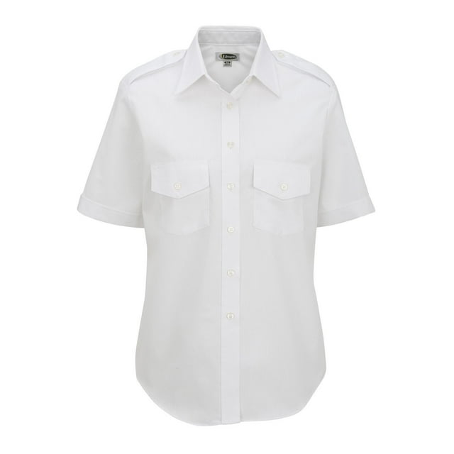Chemise à Manches Courtes Performance Navigator pour Femmes, Blanc, Petit
