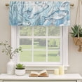 thumbnail image 2 of 2 Pack Valances for Window, Blue Teal Coastal Short Curtains for Kitchen Bedroom Living Room, Nautical Beach Botanical Bears Fish Rod Pocket Small Window Treatment Valance Drapes 42 x 18 Inch, 2 of 8