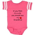 thumbnail image 3 of Inktastic If You Think I'm Cute You Should See My Grandma Boys or Girls Baby Bodysuit, 3 of 5