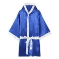 thumbnail image 6 of huanledash Boxing Robe Silky Comfortable Loose Fit Long Sleeve Hooded Show Nylon Muay Thai Boxing Robe Boxing Performance, 6 of 8