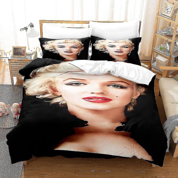 Ensemble de Literie Marilyn Monroe Housse de Couette Mode Couette Linge de Lit Simple Grand Très Grand Simple Double Taille Déco de Chambre