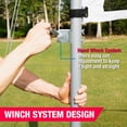 thumbnail image 5 of Pro Volleyball and Badminton Set with Adjustable Height Steel Poles by MD Sports, 5 of 9