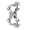 Silver-Butterfly Mother, variant on Lightweight High Strength Aluminum Double Lock Hook Clamp Corrosion Resistant Pipe Clamp for Stage Light 25-30mm Tube