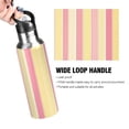 thumbnail image 4 of Yayeee 20oz Insulated Water Bottle Double Wall Stainless Steel with Flip Straw Lid, Pink and Yellow Striped Pattern, 4 of 7