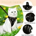 thumbnail image 2 of Xekoro Cat Harness and Leash for Walking, Escape Proof Soft Adjustable Vest Harnesses for Cats, Easy Control Breathable Reflective Strips Jacket, Black S, 2 of 7