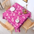 thumbnail image 2 of Pink Breast Cancer Square Tablecloth,Waterproof Square Table Cover,Wipeable Spillproof Washable Table Cover for Home Kitchen Party Decor 52"x52"(132x132cm), 2 of 6