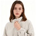 thumbnail image 6 of Yokua Women's Oversized Zip Up Fleece Hoodies Sweatshirts Long Sleeve Fall Jackets, 6 of 20