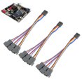 thumbnail image 1 of 4pin Divided Into 4pin+3pin+3pin Ultra-stable Fan Adapter Cable, 3Pcs Motherboard Adapter Cable, Tinned Copper Conductor For Computer, 1 of 8
